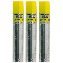 Pentel 0.9mm Size 2B Shade Hardness Pencil Refill Replacement Spare Leads Hi Pollymer Super For Automatic & Mechanical Pencils (Pack Of 3 Tubes - 45