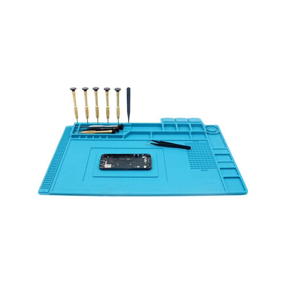 Silicone platform mobile phone and computer maintenance work pad