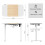 (White, 120 * 63.5cm) Electric Height Adjustable Standing Desk 4
