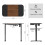 (Brown, 120 * 63.5cm) Electric Height Adjustable Standing Desk 4