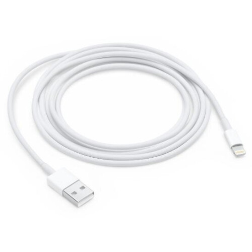 Lightning cable for iPhone & iPad, 2 meter, White-- CE Certificate