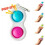 Pop It Finger CE goedgekeurde sensorische Simpl Dimpl - sleutelhanger 1