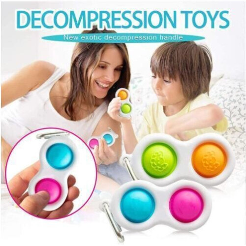 Pop It Finger CE goedgekeurde sensorische Simpl Dimpl - sleutelhanger 2