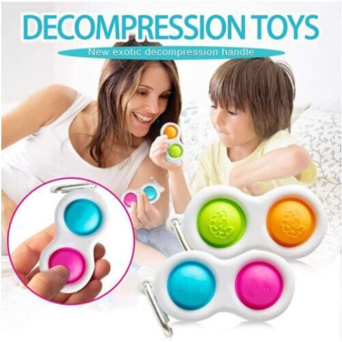 Pop It Finger CE Approved Sensory Simpl Dimpl - Key Ring 2