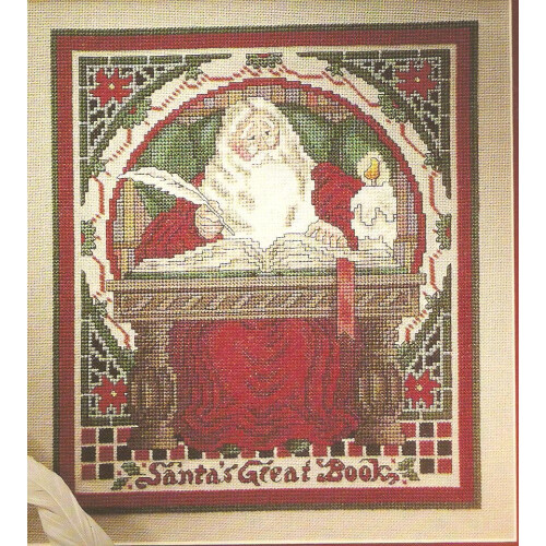 Santa's Great Book Christmas Cross Stitch Chart