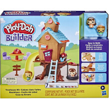 Play-Doh Builder Treehouse Toy Building Kit fr barn frn 5 r och uppt med 7 giftfria frger - Ltt att bygga DIY Craft Set (Amazon Exclusive)