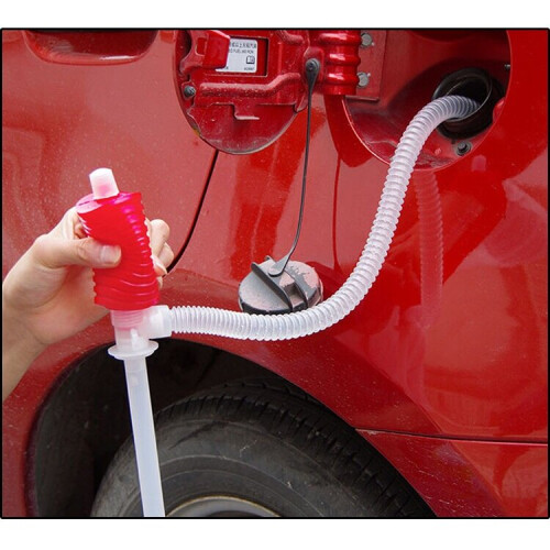 Manual diesel liquid transfer pump water siphon hose for automobiles