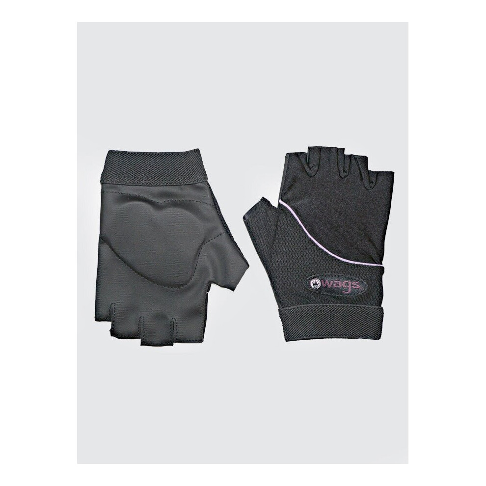 (Black - Purple Trim, M) WAGs Flex Grip Gloves