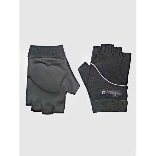 (Black - Purple Trim, M) WAGs Flex Grip Gloves 1