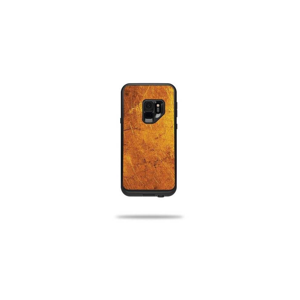 MightySkins LIFSGS9-textured gold Skin Decal Wrap for LifeProof Samsung Galaxy S9 Fre Case - Textured Gold-image-OPC-PB59YVZ-NEW