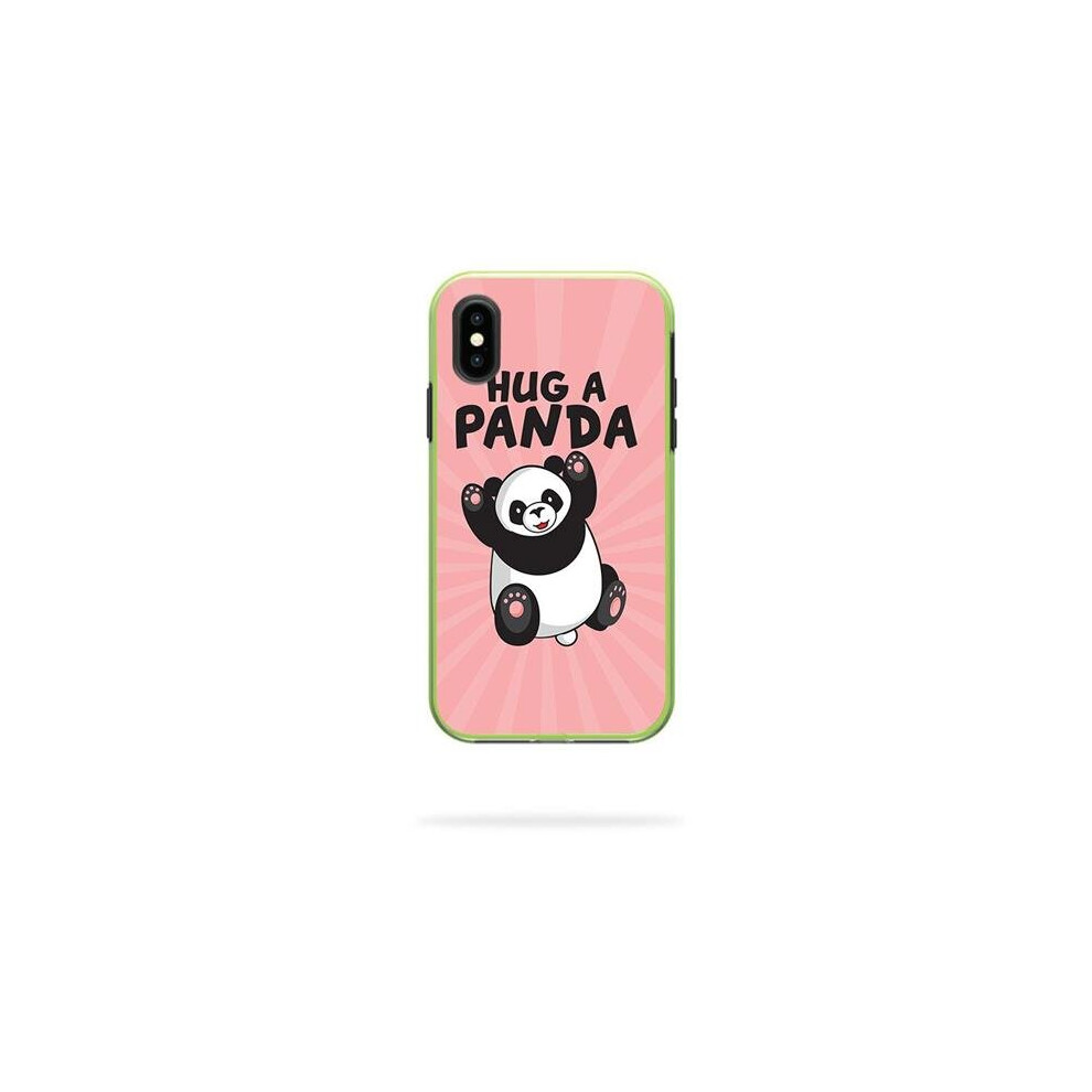 MightySkins LIFSLIPX-hug a panda Skin Decal Wrap for LifeProof SLAM iPhone X or XS Case - Hug a Panda-image-OPC-PB59YVN-NEW