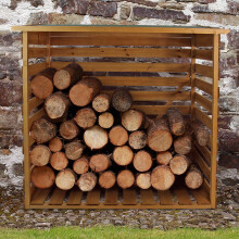 Actiasgear Wooden Log Store Outdoor Garden Storage
