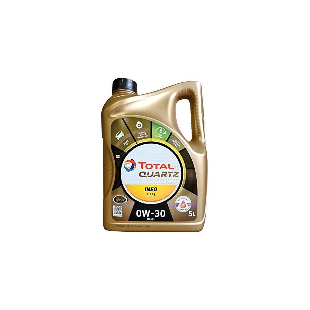 Total Quartz Ineo First 0W-30 Motor Oil, 5 Litres