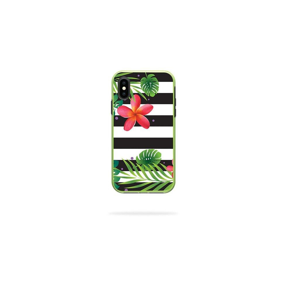 MightySkins LIFSLIPX-tropical stripes Skin Decal Wrap for LifeProof SLAM iPhone X or XS Case - Tropical Stripes-image-OPC-PB59VYG-NEW