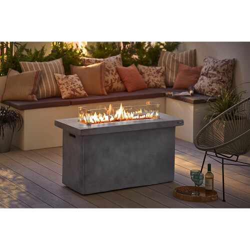 Warmlite Tower T978529 Large Magna Rectangular Gas Fire Pit 1