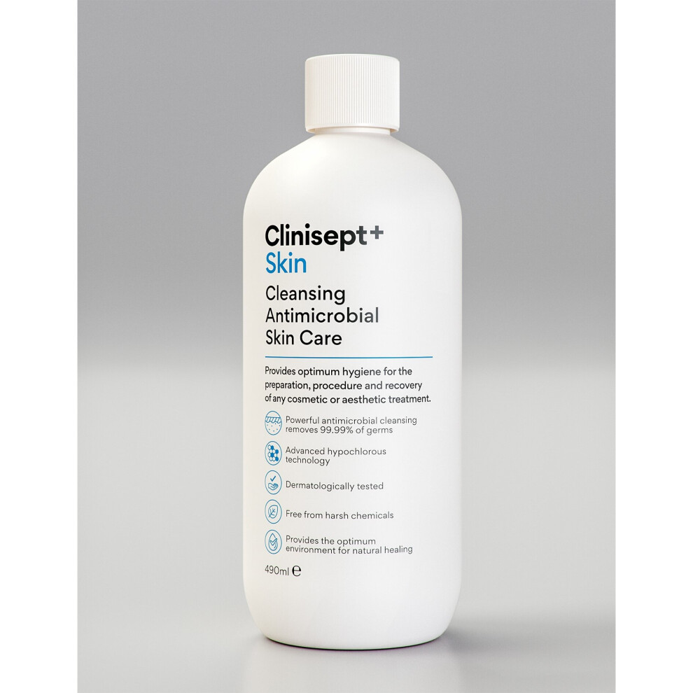 Clinisept+ Skin Cleansing Antimicrobial Hypochlorous Solution 490Ml