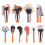 Professional make-up brushes 15pcs Christmas gifts BROWN 4