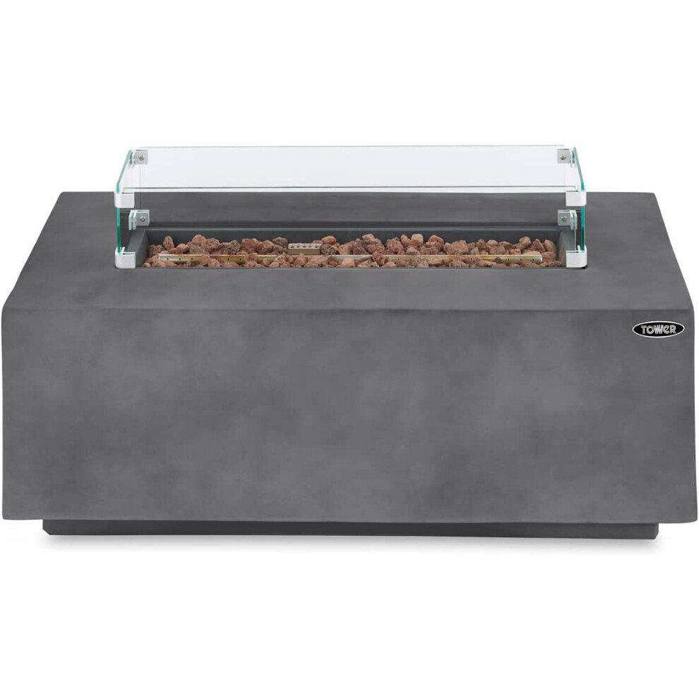 Warmlite Tower T978528 Magna Rectangular Gas Fire Pit