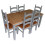 Mercers Furniture Corona Grey Wax Large Extending Dining Table & 6 Chairs 2