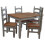 Mercers Furniture Corona Grey Wax 4'0" Dining Table & 4 Chairs 2