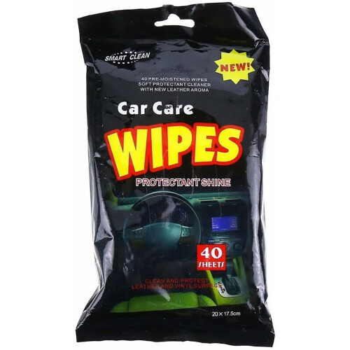 Leather PU Window Windscreen - Multi-Purpose Car Home Cleaning Wipes