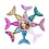 8pcs γοργόνα hairpins κορίτσι hairclip παιδί headgear 5