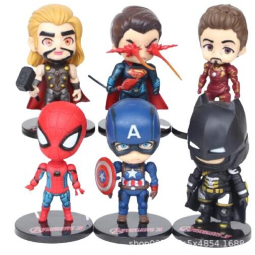 6 pacotes de figuras dos heróis dos Vingadores da Marvel 2