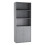 URBN Living (Grey) 3 Tier Book Shelf Deep Bookcase Cabinet Display 3
