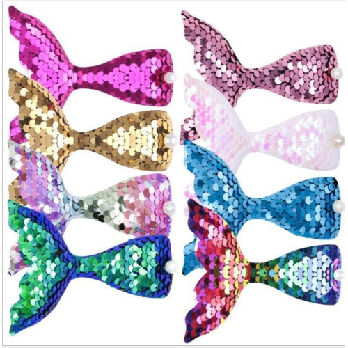 8pcs γοργόνα hairpins κορίτσι hairclip παιδί headgear 1