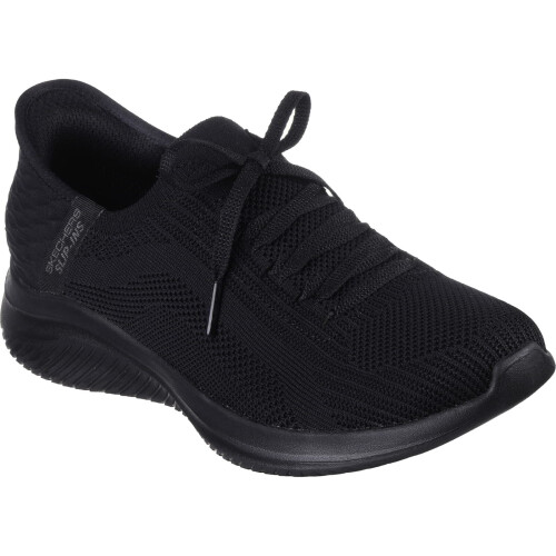 (Black Black, UK 7) Skechers Slip Ins Ultra Flex 3.0 Brilliant Womens Ladies Black Handsfree Trainers
