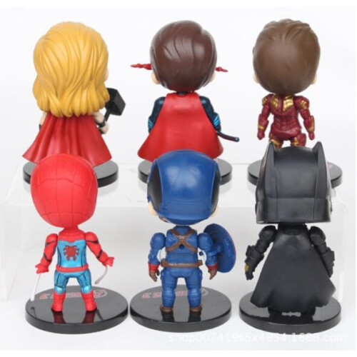6 pacotes de figuras dos heróis dos Vingadores da Marvel 1