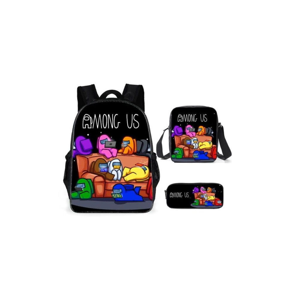 Backpack Among Us School Bag 3 pack