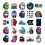 50pcs autocolantes Among Us 6