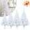 5FT Artificial White Christmas Tree with Metal Stand Xmas Home Decor 1