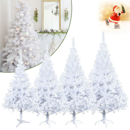 5FT Artificial White Christmas Tree with Metal Stand Xmas Home Decor