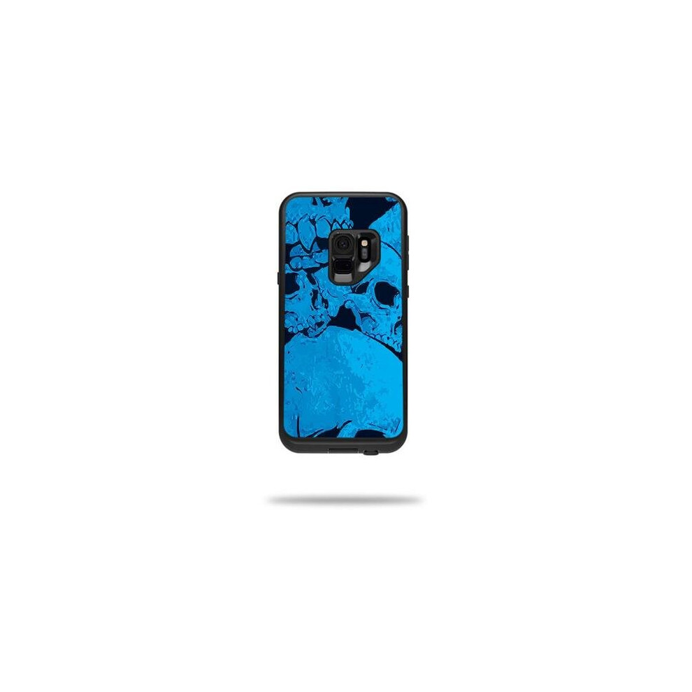 MightySkins LIFSGS9-blue skulls Skin Decal Wrap for LifeProof Samsung Galaxy S9 Fre Case - Blue Skulls-image-OPC-PB5B8RD-NEW