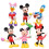6-Pack Disney μίνι κούκλες Μίκυ Μάους Ντόναλντ Ντακ Χριστουγεννιάτικα δώρα 7