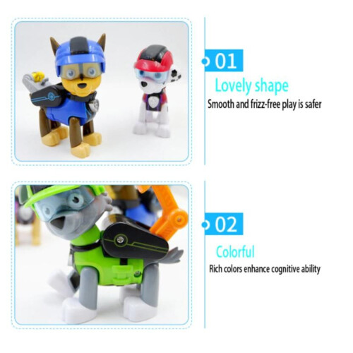7 πακέτα φιγούρες Paw Patrol 7-8 CM 2
