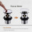Bathroom Pop Up Basin Wastes Sink Push Button Click Clack Plug Slotted 5