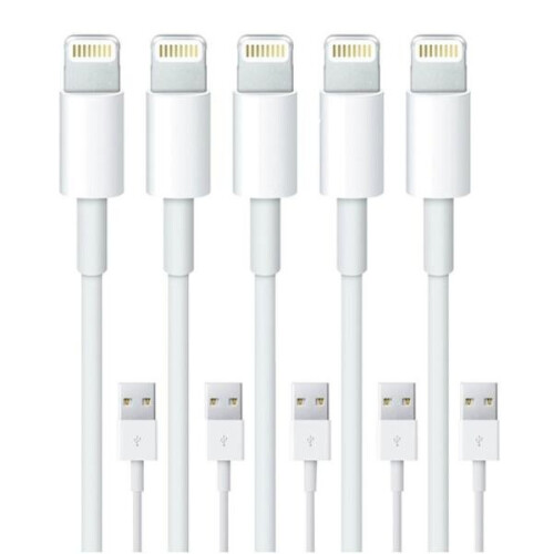 5-Pack 2M -Lighting charger iPhone Xs/ Max/X/8/7/6/5SE/5S iOS12
