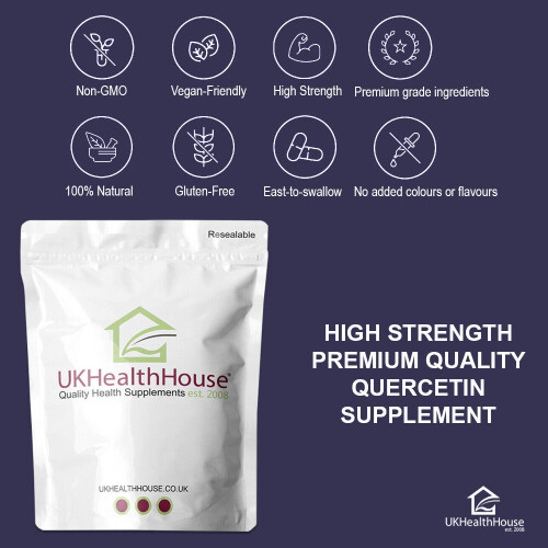 Quercetin 120 Capsules 98% Extract | Genuine Quercetin | Vegans 2
