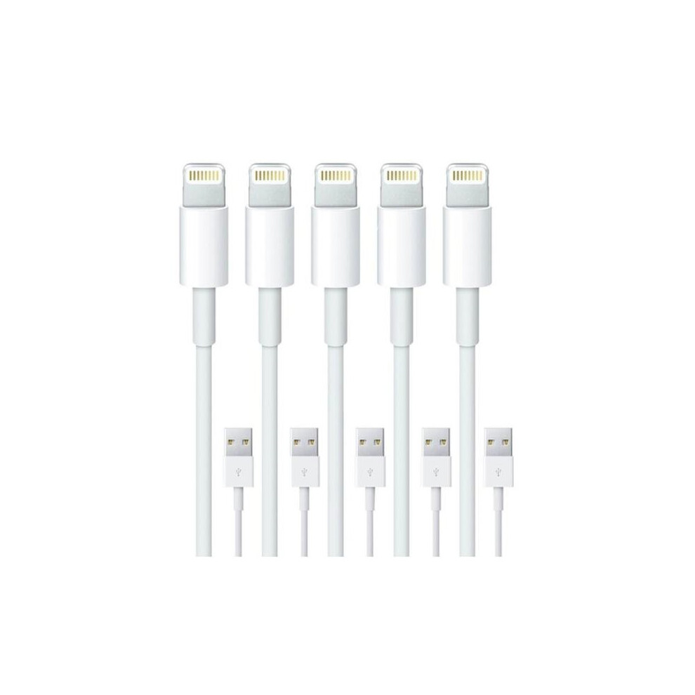 5-Pack 1M -Lighting Charger Iphone Xs/ Max/X/8/7/6/5Se/5S Ios12 5060997883548
