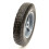 Plastic Wheel & Solid Rubber Tyre Black Grey / Diamond Tread 8 Inch 10