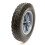 Plastic Wheel & Solid Rubber Tyre Black Grey / Diamond Tread 8 Inch 7