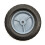 Plastic Wheel & Solid Rubber Tyre Black Grey / Diamond Tread 8 Inch 2