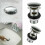 Bathroom Pop Up Basin Wastes Sink Push Button Click Clack Plug Slotted 2
