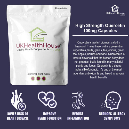 Quercetin 180 Capsules 98% Extract | Genuine Quercetin | Vegans 2