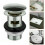 Bathroom Pop Up Basin Wastes Sink Push Button Click Clack Plug Slotted 4