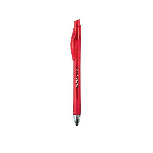 Staples Staples 651255 Sonix Retractable Gel-Ink Pens Medium Point Red Dozen (13562-Cc)