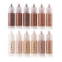 TEMPTU S/B Foundation 12 Piece Starter Set, ¼ oz Bottles, Water-Resistant, Blendable - Professional, Natural M